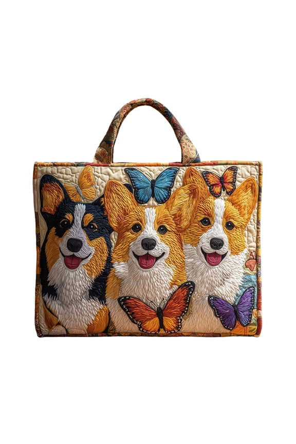 Women's Lightweight Quilted Cotton Shoulder Tote, Vintage Travel Purse and Beach Bag(L)