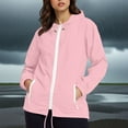 thumbnail image 1 of Women's Lightweight Quilted Jacket Quarter Sleeve Hooded with Zipper for Fall Casual, 1 of 5