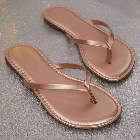 Women's Lightweight Sandals, Thong Flip Flops, Flats Slides - Casual ...