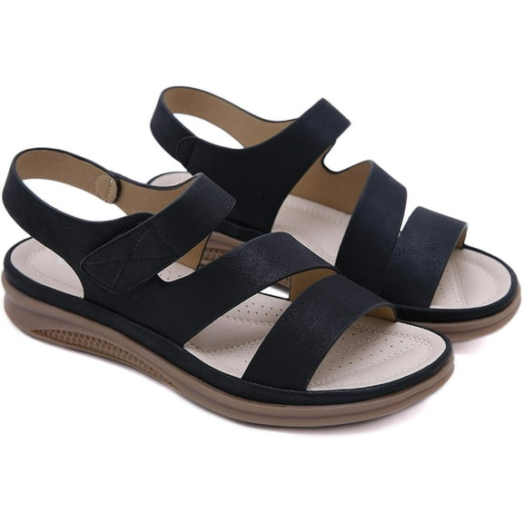 Women's Lightweight Shoes, For Women  Summer  Shoes,Comfort Leather Strap foot arch pad