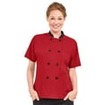 thumbnail image 1 of Women's Lightweight Short Sleeve Chef Coat - Chef Coat Women, Chef Coat, Women's Chef Jackets, Womens Chef Coat, White Chef Coat, Chef Uniform for Women, 1 of 6