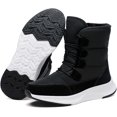 thumbnail image 1 of Women's Lightweight Snow boots Waterproof Lace-up Boots Winter Warm Fur Lined Boot High Top Walking Booties, 1 of 19