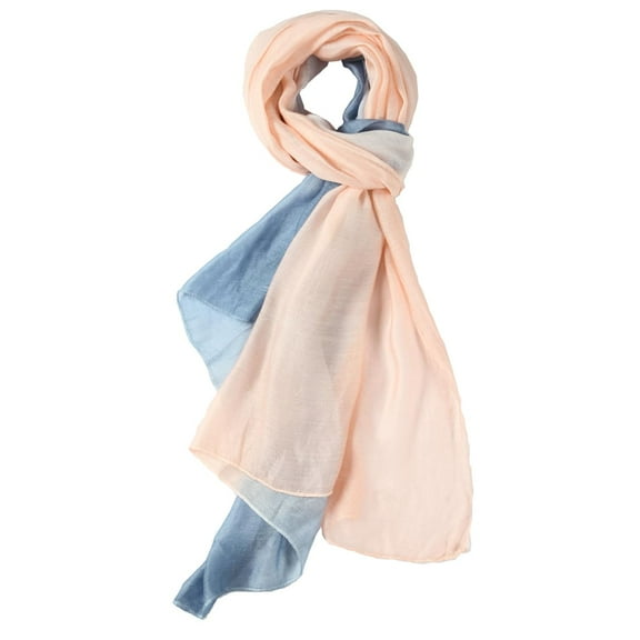 Women's Lightweight Solid Color Scarf for Spring Summer - Soft Chiffon Fashion Scarf (77"L x 28.9"W) - Versatile Beach Cover-Up, Machine Washable