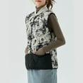 thumbnail image 1 of Women's Lightweight Solid Color Sleeveless Vest Jacket Casual Winter Button Front Layering, 1 of 5