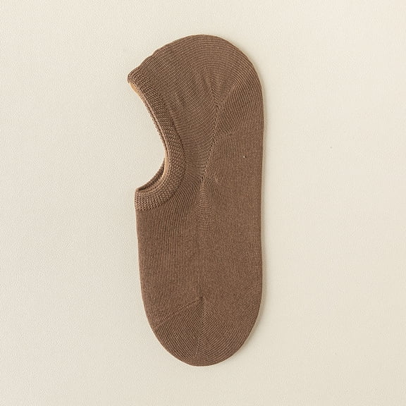 Women's Lightweight Summer No-Slip Boat Socks - Absorbent Invisible Cotton with Silicone Grip (One Size, 6 Pairs)