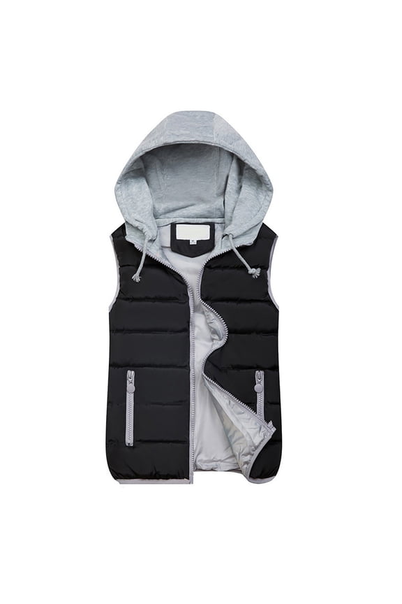 Women's Lightweight Vest with Hood Windproof, Water-, Insulated Outerwear for Outdoor Activities