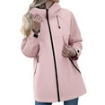 thumbnail image 1 of Women's Lightweight Waterproof Hiking Jacket with Adjustable Hood Outdoor Windbreaker Packable Raincoat for Travel, 1 of 8
