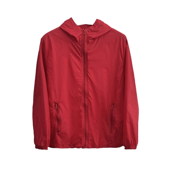 Women's Lightweight Zip Up Hooded Jacket Sun Protection Windbreaker Long Sleeve Outdoor Top with Pockets for Spring Summer Travel Hiking Daily Wear
