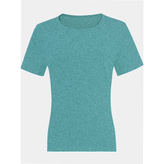 Women's Lightweight and Soft T-Shirt Curved Hem Crew Neck Smooth Trendy Sleep Lounge Pajama Tops