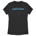 thumbnail image 1 of Women's Lightyear Blue Logo  Graphic Tee Black Small, 1 of 4