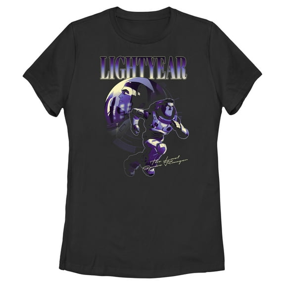 Women's Lightyear Hero Poster Graphic Tee Black Small