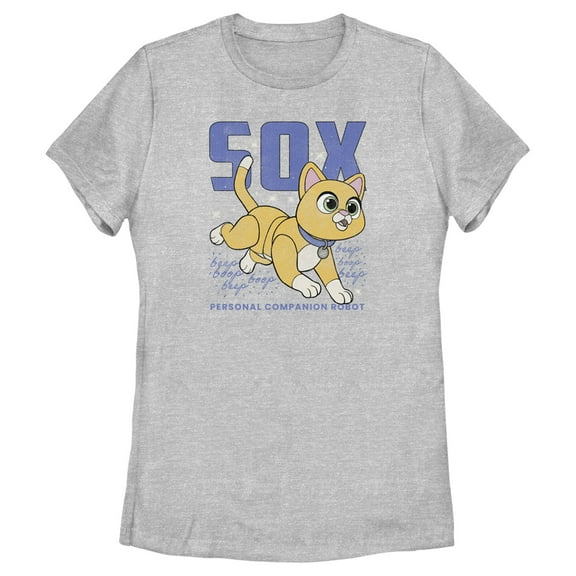 Women's Lightyear Sox Distressed  Graphic Tee Athletic Heather X Large