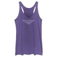 thumbnail image 1 of Women's Lightyear Star Command Outline Logo  Racerback Tank Top Purple Heather Small, 1 of 4