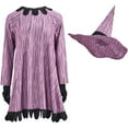 thumbnail image 1 of Women's Lilac Dress with Hood - Film & TV Character Dress for Halloween & Stage, 1 of 7