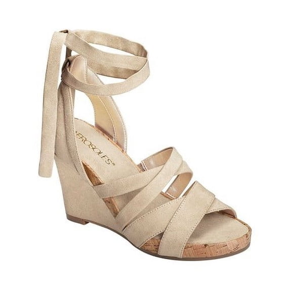 Women's Lilac Plush Ankle Tie Sandal