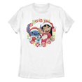 thumbnail image 1 of Women's Lilo & Stitch Christmas Greetings Graphic T-Shirt, 1 of 4
