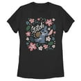 thumbnail image 1 of Women's Lilo & Stitch Flowers and a Coconut  Graphic Tee Black Medium, 1 of 9
