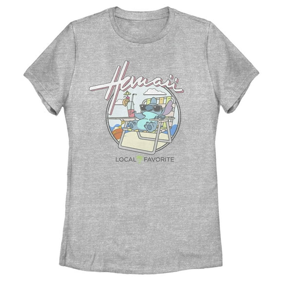 Women's Lilo & Stitch Hawaii's Local Favorite  Graphic Tee Athletic Heather X Large