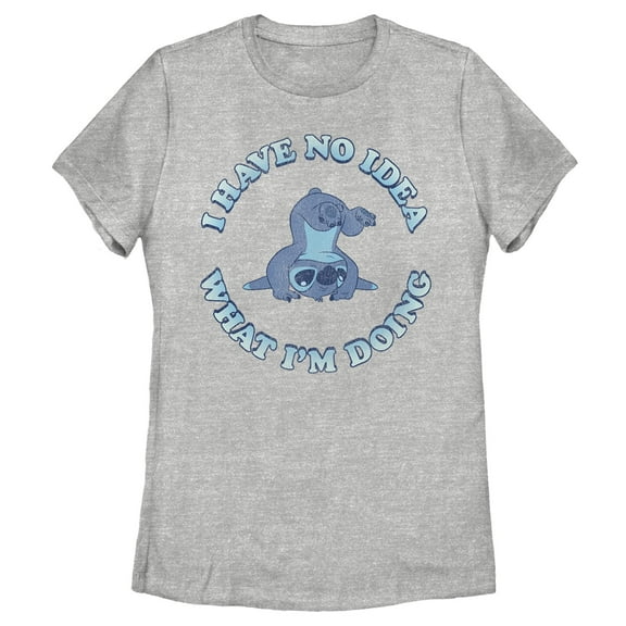 Women's Lilo & Stitch I Have No Idea Graphic Tee Athletic Heather X Large