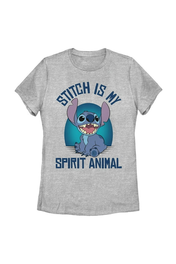 Women's Lilo & Stitch My Spirit Animal Graphic Tee Athletic Heather Large