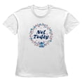 thumbnail image 1 of Women's Lilo & Stitch Not Today Floral Circle Graphic T-Shirt, 1 of 3