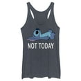 thumbnail image 1 of Women's Lilo & Stitch Not Today Racerback Tank Top Navy Blue Heather X Small, 1 of 4