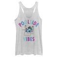 thumbnail image 1 of Women's Lilo & Stitch Poolside Vibes Stitch Racerback Tank Top White Heather X Large, 1 of 4
