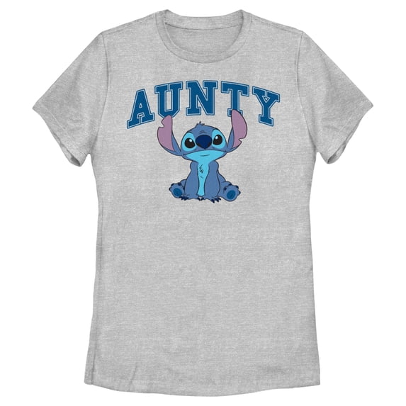 Women's Lilo & Stitch Sitting Cute Aunty Graphic T-Shirt