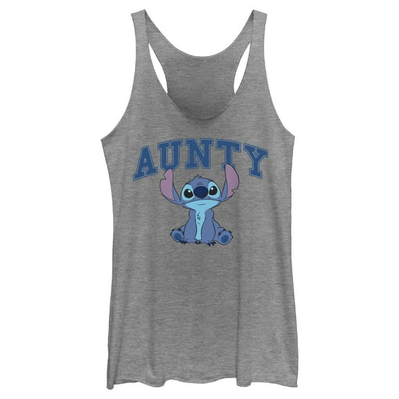 Women's Lilo & Stitch Sitting Cute Aunty Racerback Tank Top