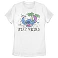 thumbnail image 1 of Women's Lilo & Stitch Stay Weird Graphic Tee White X Large, 1 of 4