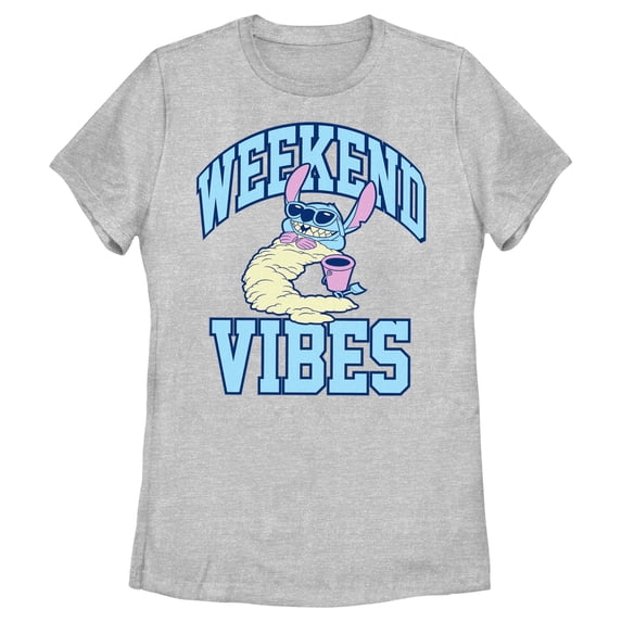 Women's Lilo & Stitch Weekend Vibes Graphic Tee Athletic Heather 2X Large