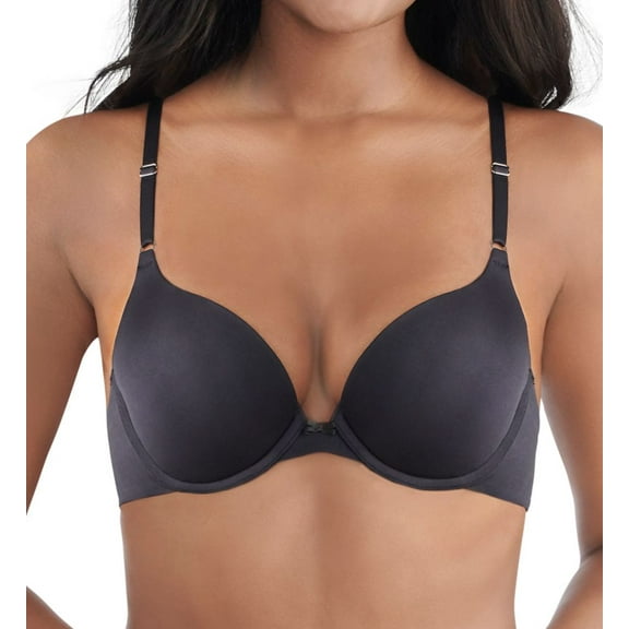 Women's Lily Of France 131101T Ego Boost Tailored Push Up Bra (Solid Black 38C)