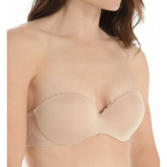 Women's Lily Of France 2111121 Gel Touch Strapless Bra (Barely Beige 36B)