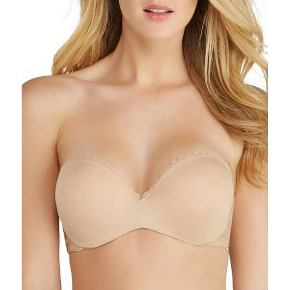 Women's Lily Of France 2111121 Gel Touch Strapless Bra (Barely Beige 36C)