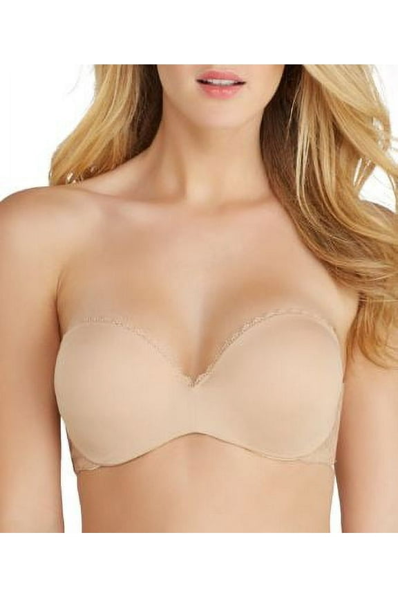 Women's Lily Of France 2111121 Gel Touch Strapless Bra (Barely Beige 38C)