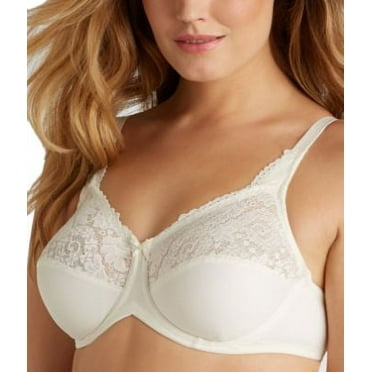 Women's Lilyette 0428 Comfort Lace Minimizer Bra (Pearl 36C)