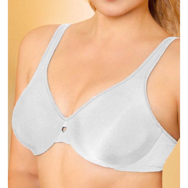 Women's Lilyette 0904 Plunge Into Comfort Keyhole Minimizer Bra (Pearl 38DDD)