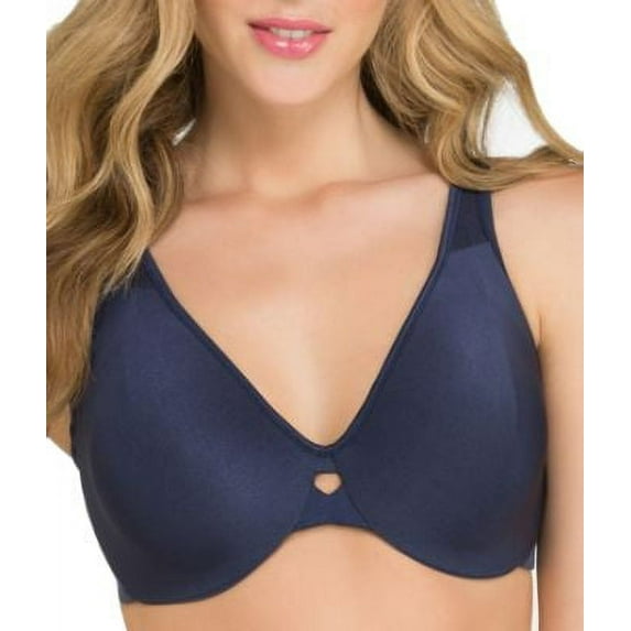 Women's Lilyette 0904 Plunge Into Comfort Keyhole Minimizer Bra (Sailor Blue 38C)