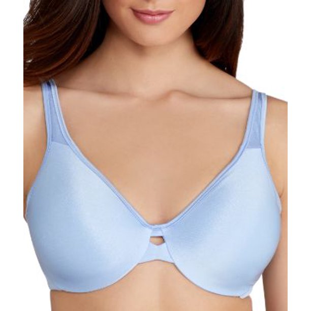 Womens Lilyette 0904 Plunge Into Comfort Keyhole Minimizer Bra Zen Blue 40d 