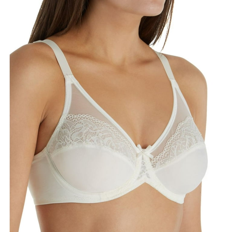 Women's Lilyette LY0444 Ultimate Smoothing Minimizer Underwire Bra (Pearl  34C) 