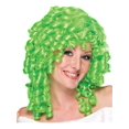 thumbnail image 1 of Women's Lime Green Curly Top Ringlet Clown or Loopsy Doll Costume Wig, 1 of 2
