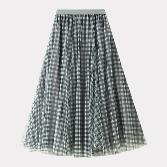 Women's A Line Fairy Elastic Waist Mesh Midi Skirtpolyester Long Lace Skirt Girls Skirts Skirt Hanger Satin Skirts for Women Mini Skirt plus Size Plaid Skirt plus Size Plaid Skirts for Women Wrap