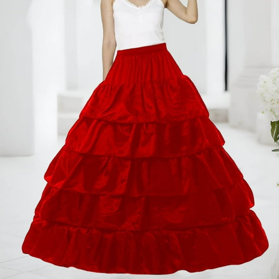 Women's A Line Petticoats Floor Length Wedding Petticoats Skirts Prom Dresses Skirts Womens Skirts Knee Length Toddler Cheer Skirt Spray Skirt Crib Skirt Long Skirt Rhinestone Fringe Skirt Mini Skirts