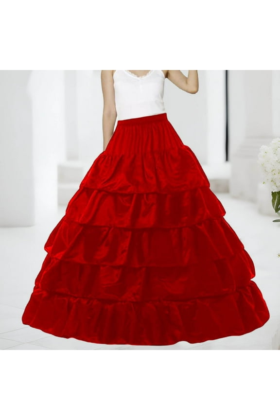 Women's A Line Petticoats Floor Length Wedding Petticoats Skirts Prom Dresses Skirts Womens Skirts Knee Length Toddler Cheer Skirt Spray Skirt Crib Skirt Long Skirt Rhinestone Fringe Skirt Mini Skirts