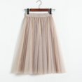 thumbnail image 1 of Women's A Line Pleated Skirt Mid Long Tutu Skirt Ruffle Mesh Vintage H Chiffon High Waist Skirt Suede Skirts for Women Midi Pleated Skirt Poodle Skirts for Girls Leather Midi Skirt Girls Tennis Skirt, 1 of 4