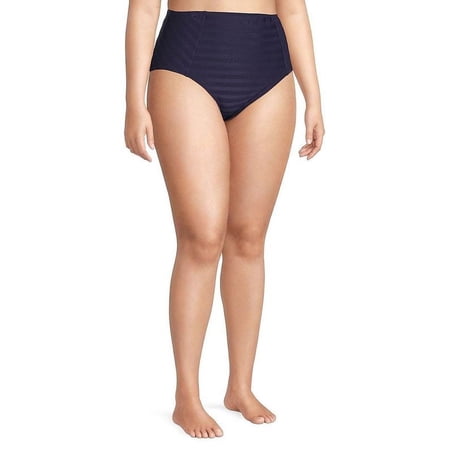 Women's Linea Striped High Rise Hipster Brief - Indigo