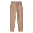 thumbnail image 1 of Women's Lined Sweatpants High Waisted Wide Leg Joggers Casual Workout Pants With Pockets Comfortable Straight Fit, 1 of 2