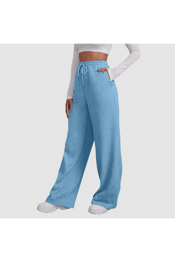 Women’s Lined Sweatpants Wide Straight Leg Pants Bottom Sweatpants Joggers Pants Workout High Waisted Yoga Pants With Pockets 2xl Teal Pants Women Drawstring Cargo Pants Sequin Women 70s Pants Stretch