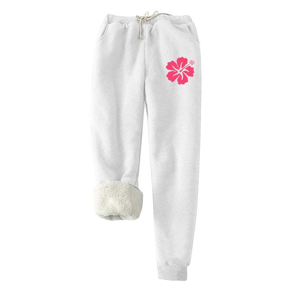 Women's Lined Thermal Leggings High Waist Winter Warm Soft Velvet Jogging Pants Thickened Cold Weather Trousers For Ladies