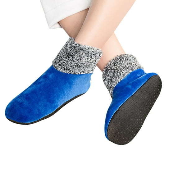 Women's Lined Thermal Socks for Winter Warmth Indoor Bedroom Non- Home Comfort Size:One Size